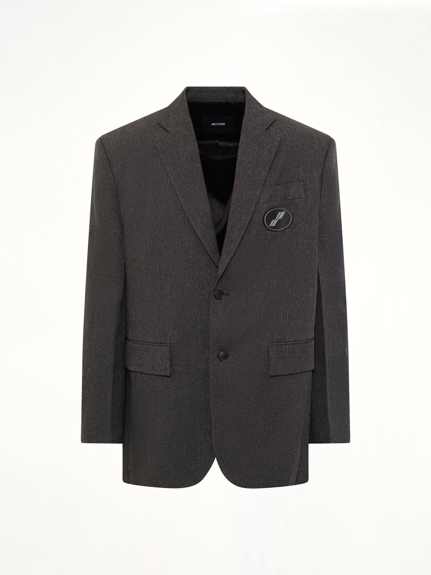 WE11DONE Oversized Suit Logo Blazer (Grey)