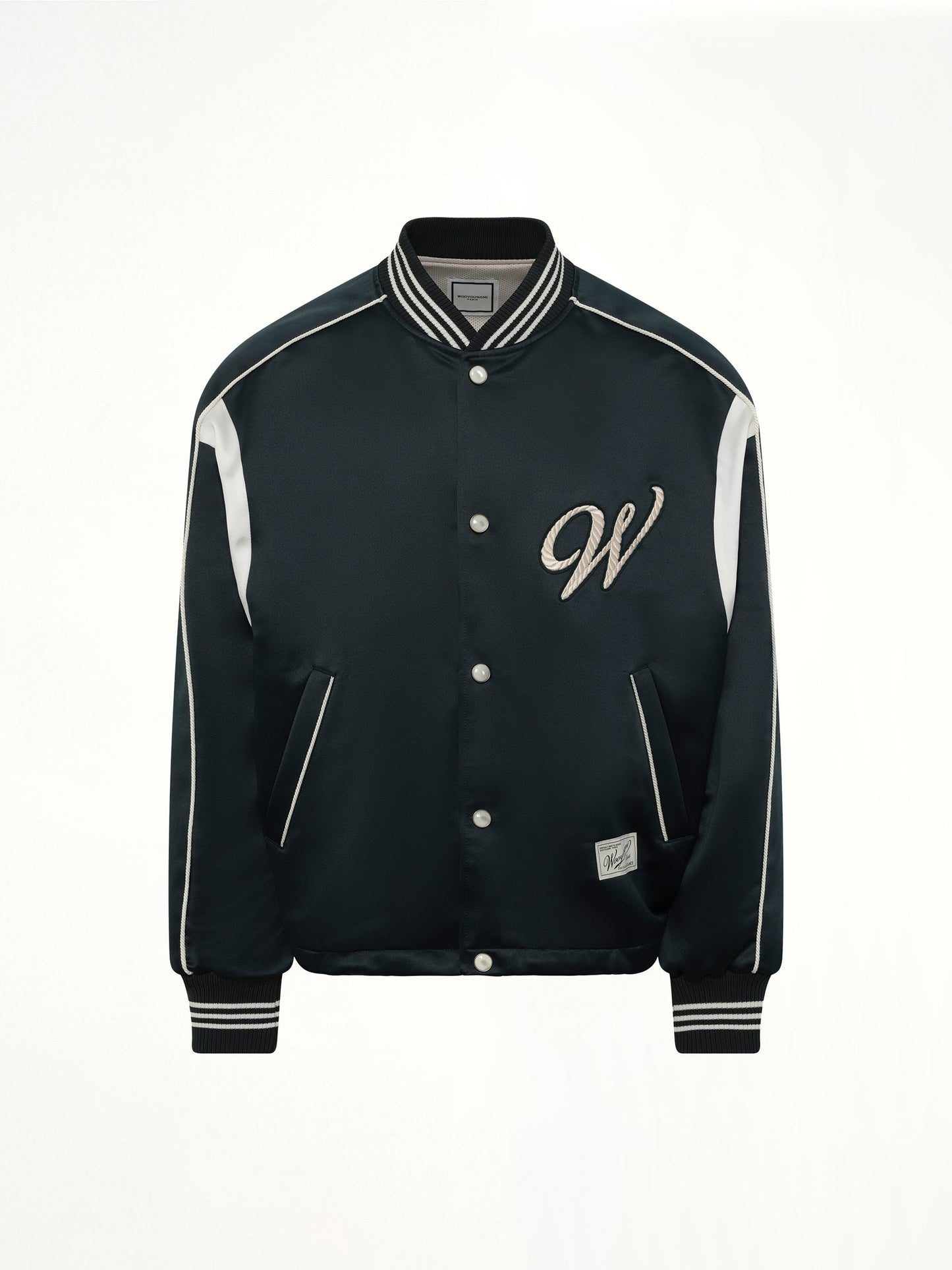 WOOYOUNGMI Varsity Jacket (Green)