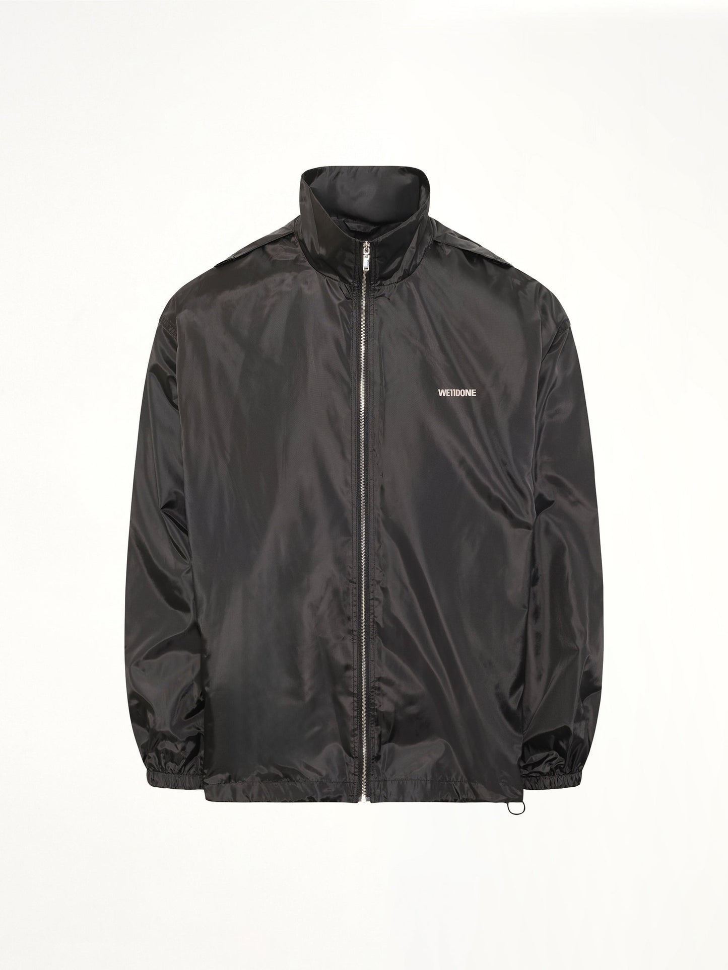 WE11DONE Logo Windbreaker Jacket (Black)