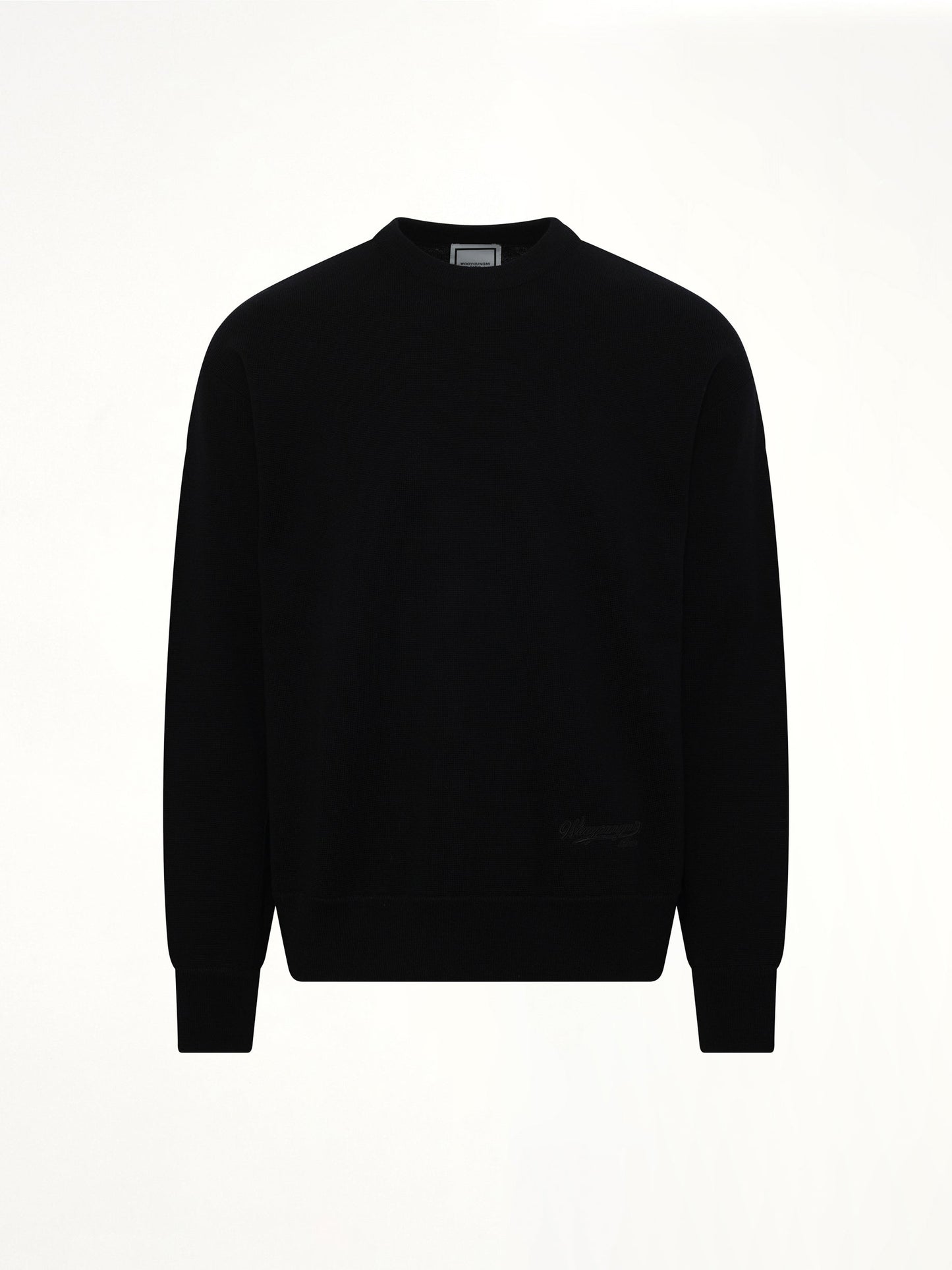 WOOYOUNGMI Baseball Logo Sweater (Black)