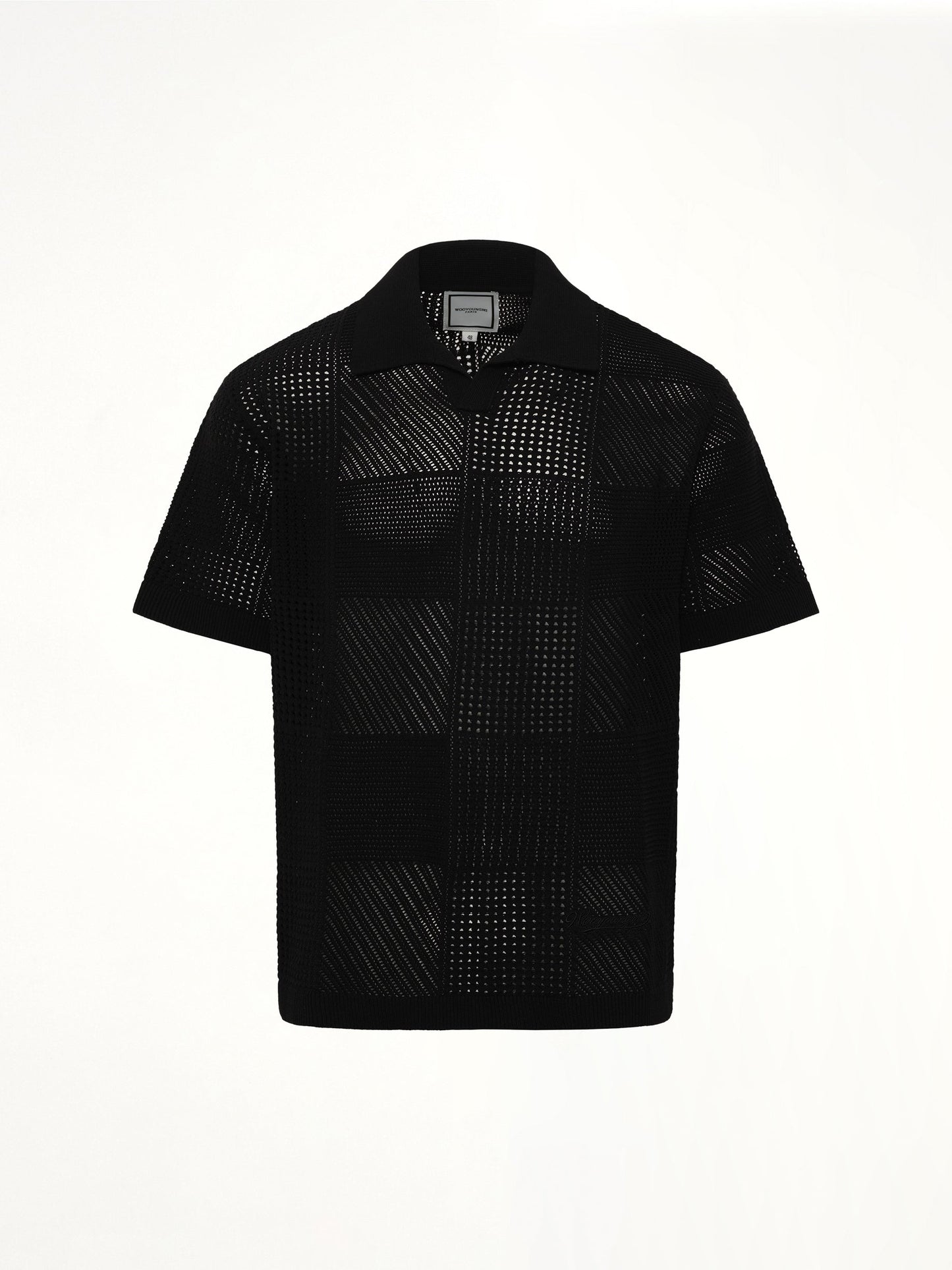 WOOYOUNGMI Knitted Shirt (Black)