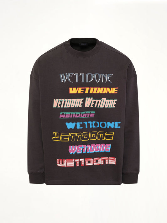WE11DONE Front Logo Sweatshirt (Grey)