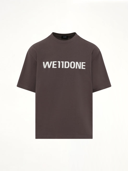 WE11DONE Basic Logo Large T-Shirt (Charcoal)