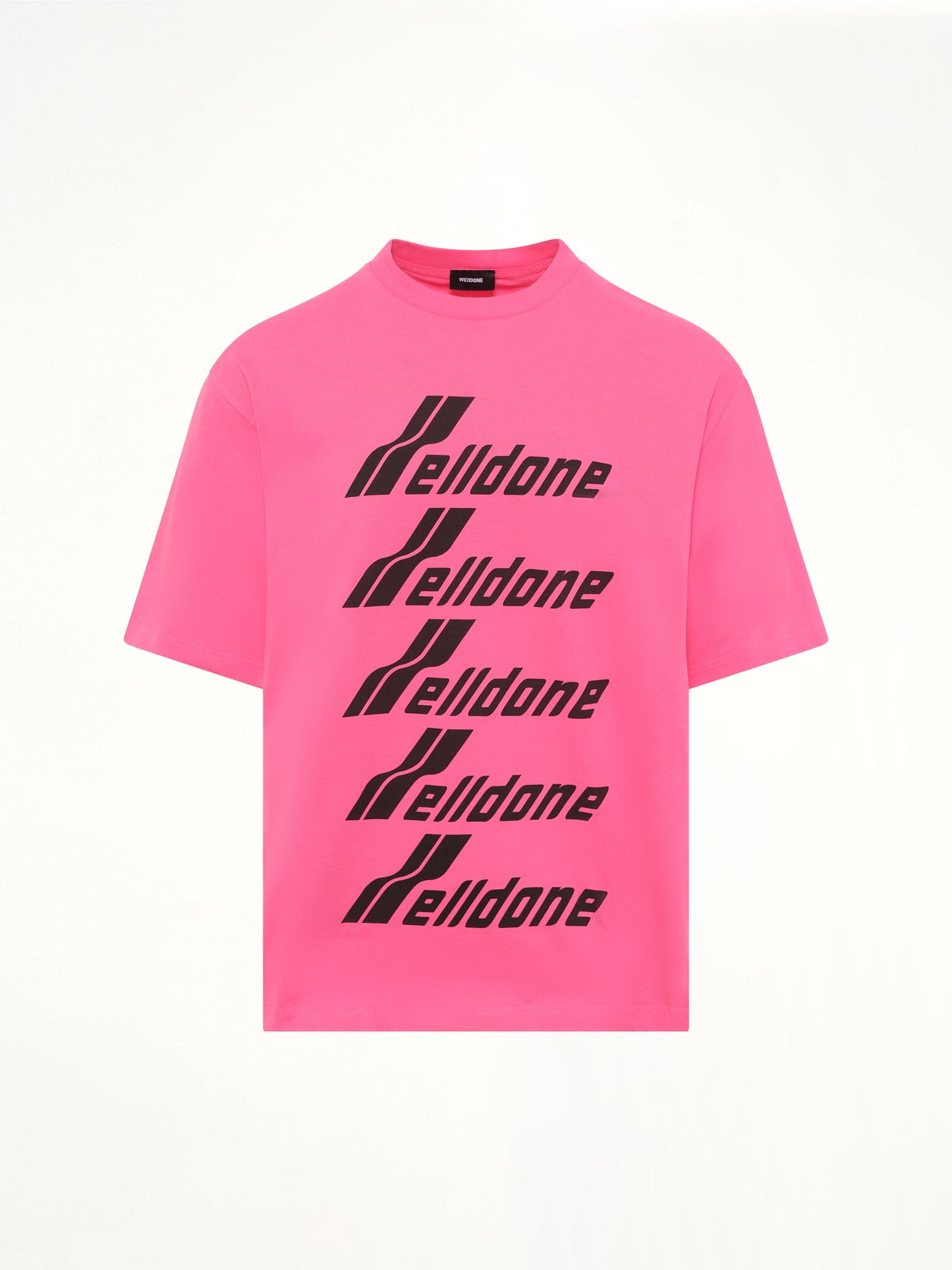 WE11DONE Classic Front Logo T-Shirt (Pink)
