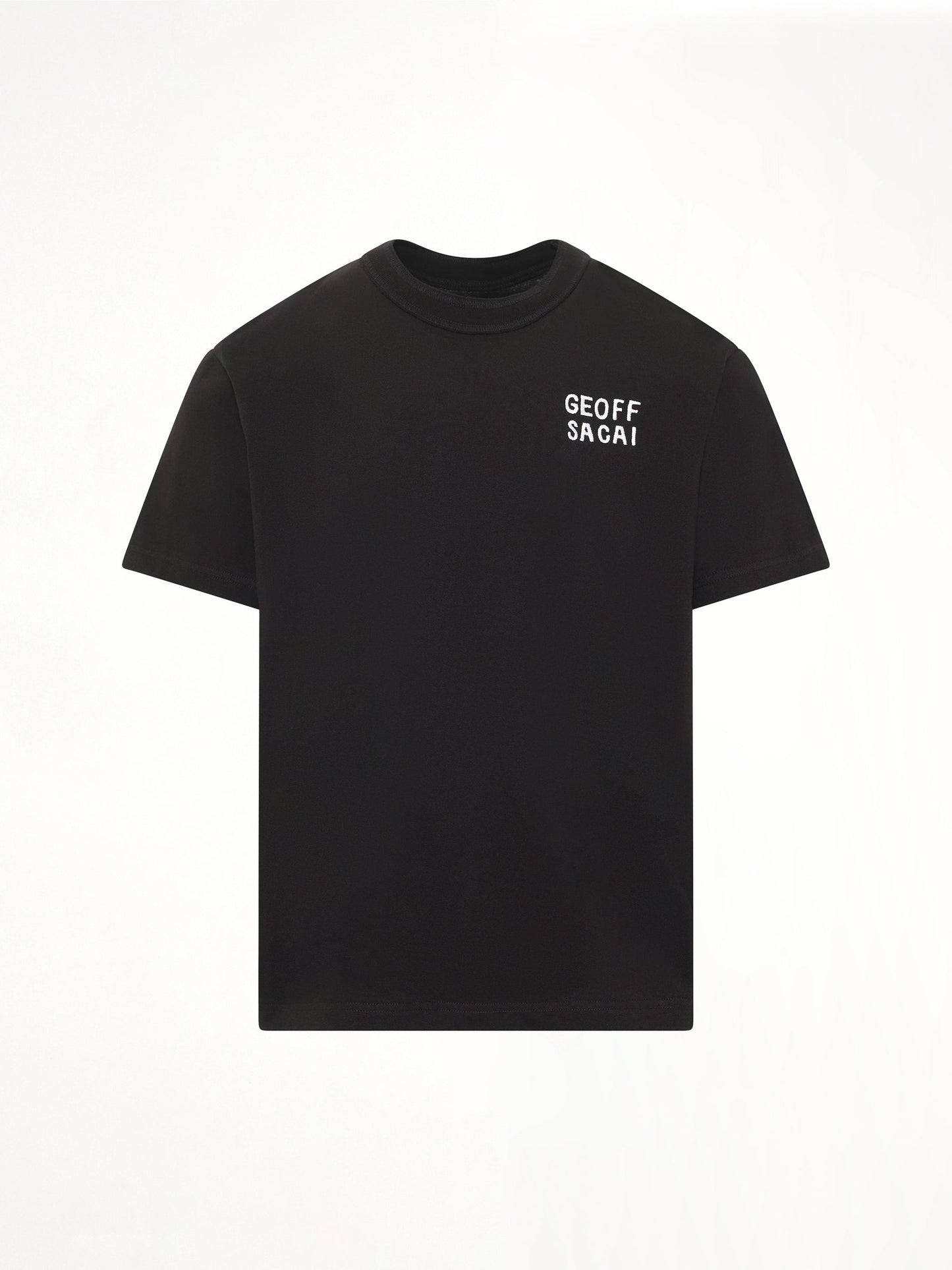 Geoff Sacai Embroidery T-Shirt (Black)