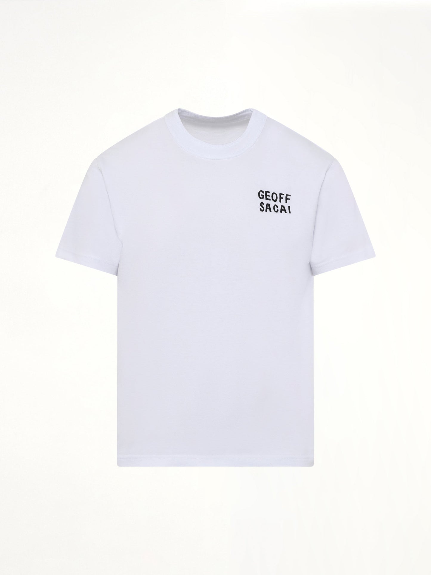 Geoff Sacai Embroidery T-Shirt (White)