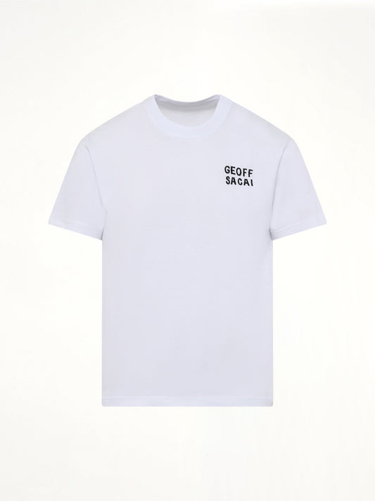 Geoff Sacai Embroidery T-Shirt (White)
