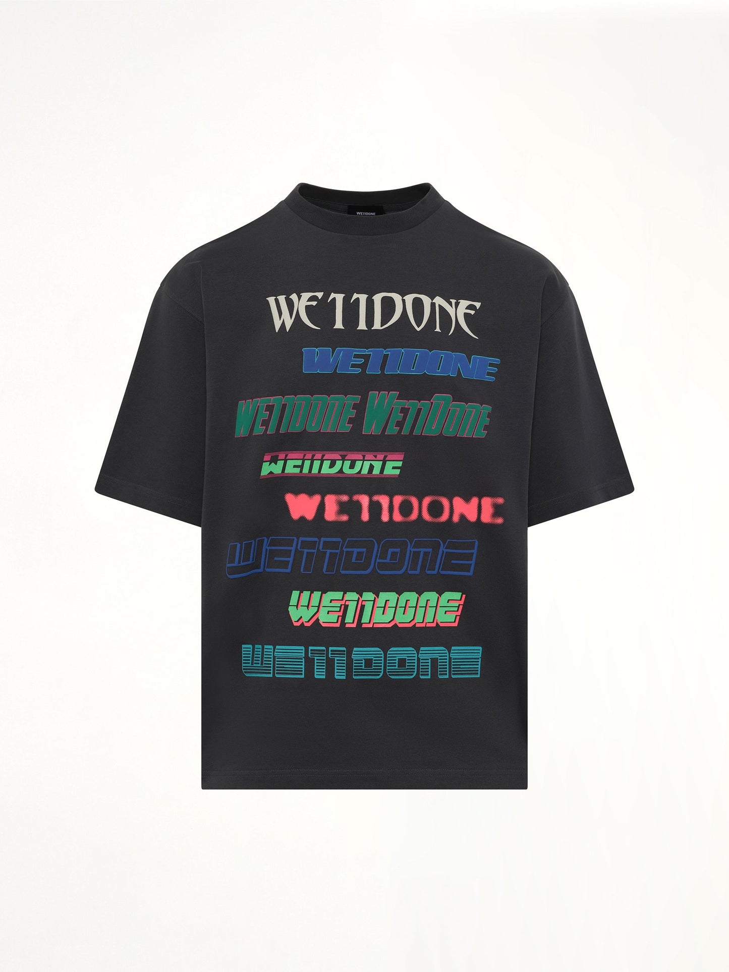 WE11DONE Multi Logo T-Shirt (Grey)