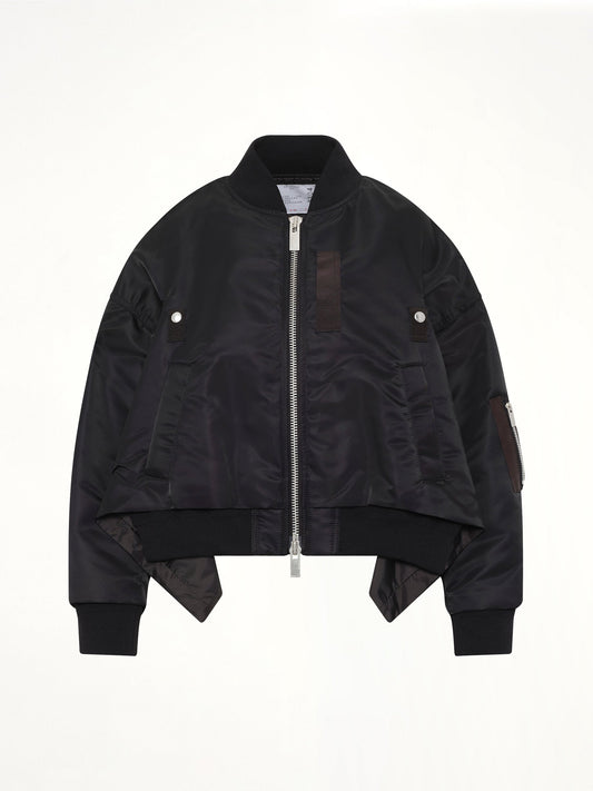 SACAI Nylon Twill Blouson (Black)