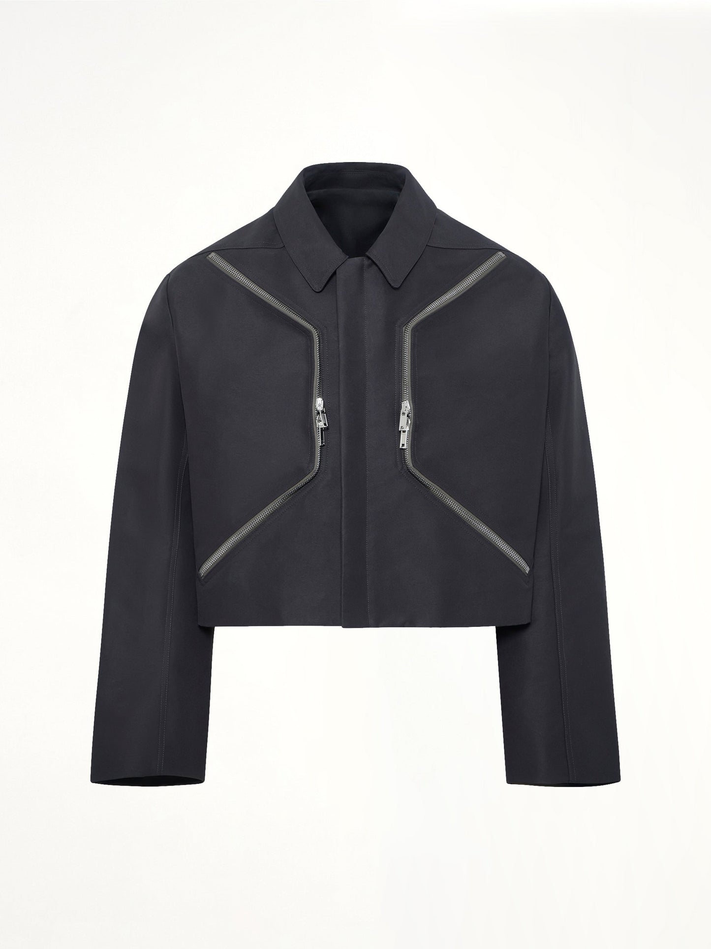 RICK OWENS Woven Heizer Mac Jacket (Black)