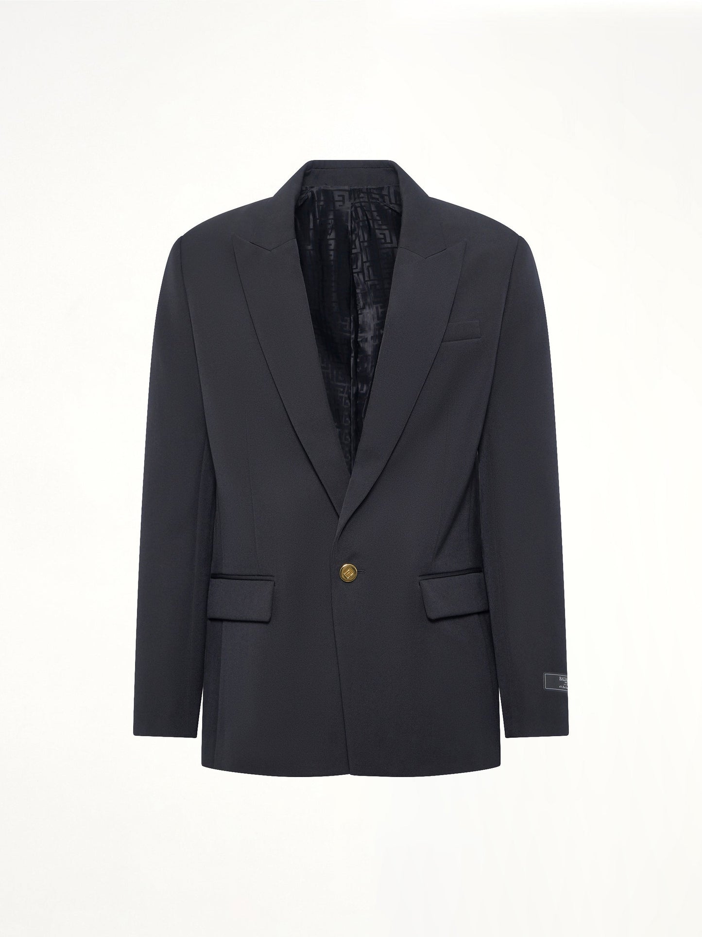 BALMAIN 1 BTN GDP Jacket (Black)