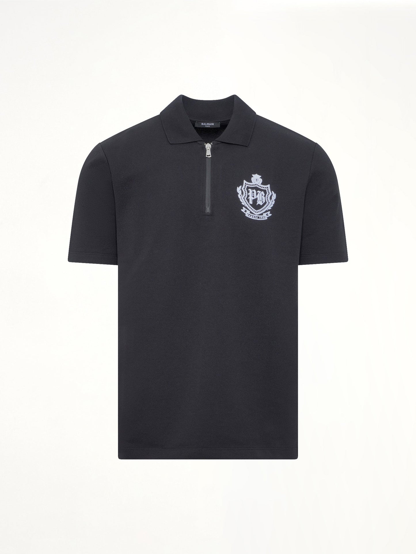 BALMAIN College Emblem Polo (Black)