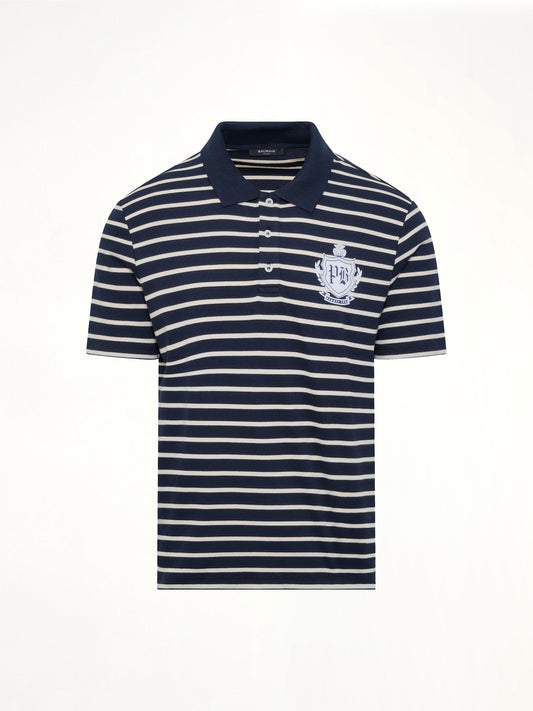 BALMAIN Marinier College Emblem Polo (Blue)