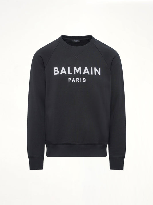Balmain Print Sweatshirt (Black)