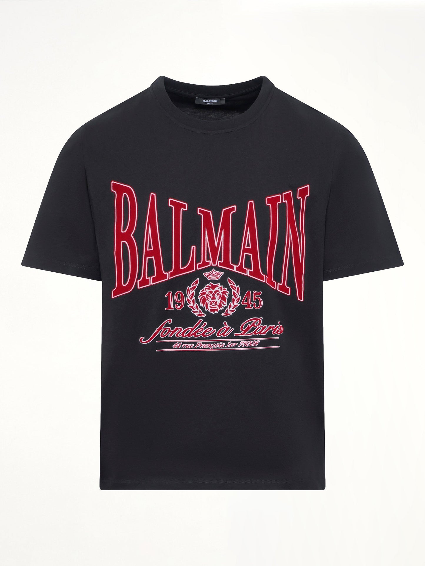 Balmain College Flock T-Shirt (Black)