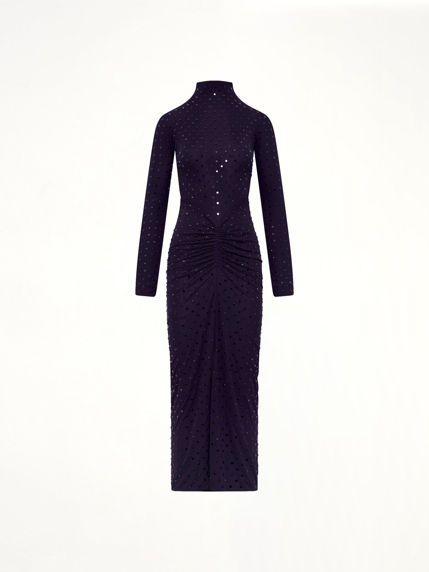 ALAIA Draped Dress LS (Purple)