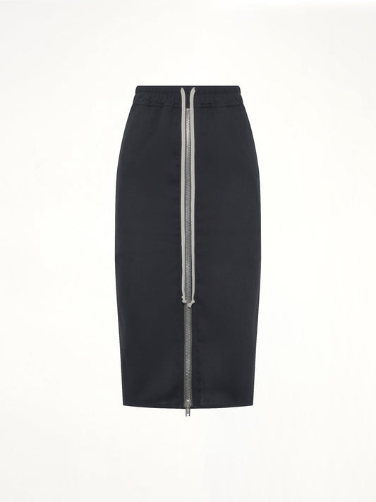 RICK OWENS Zipped Short Pillar (Black)