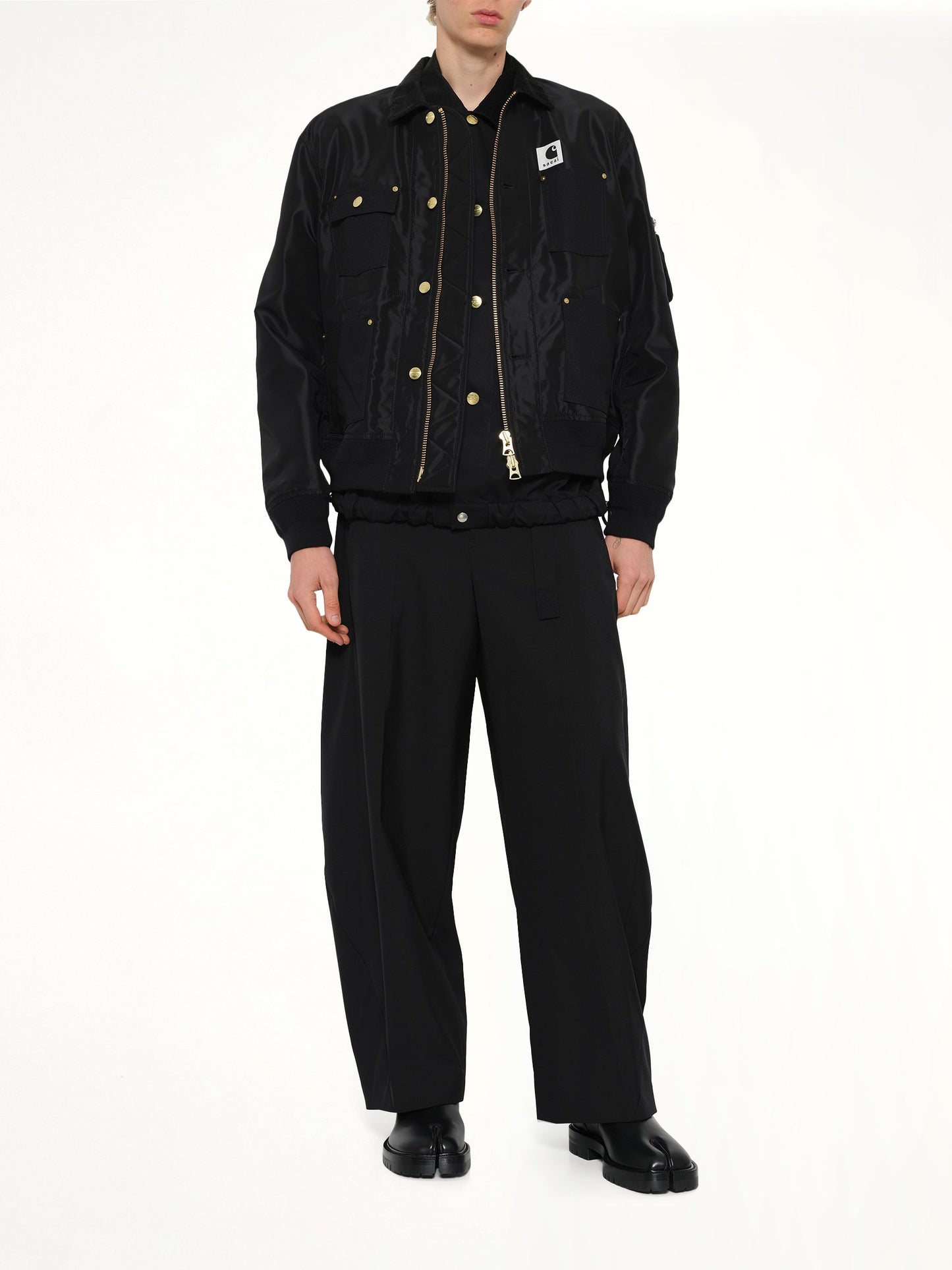 SACAI Carhartt WIP Nylon Twill x Duck Blouson (Black)