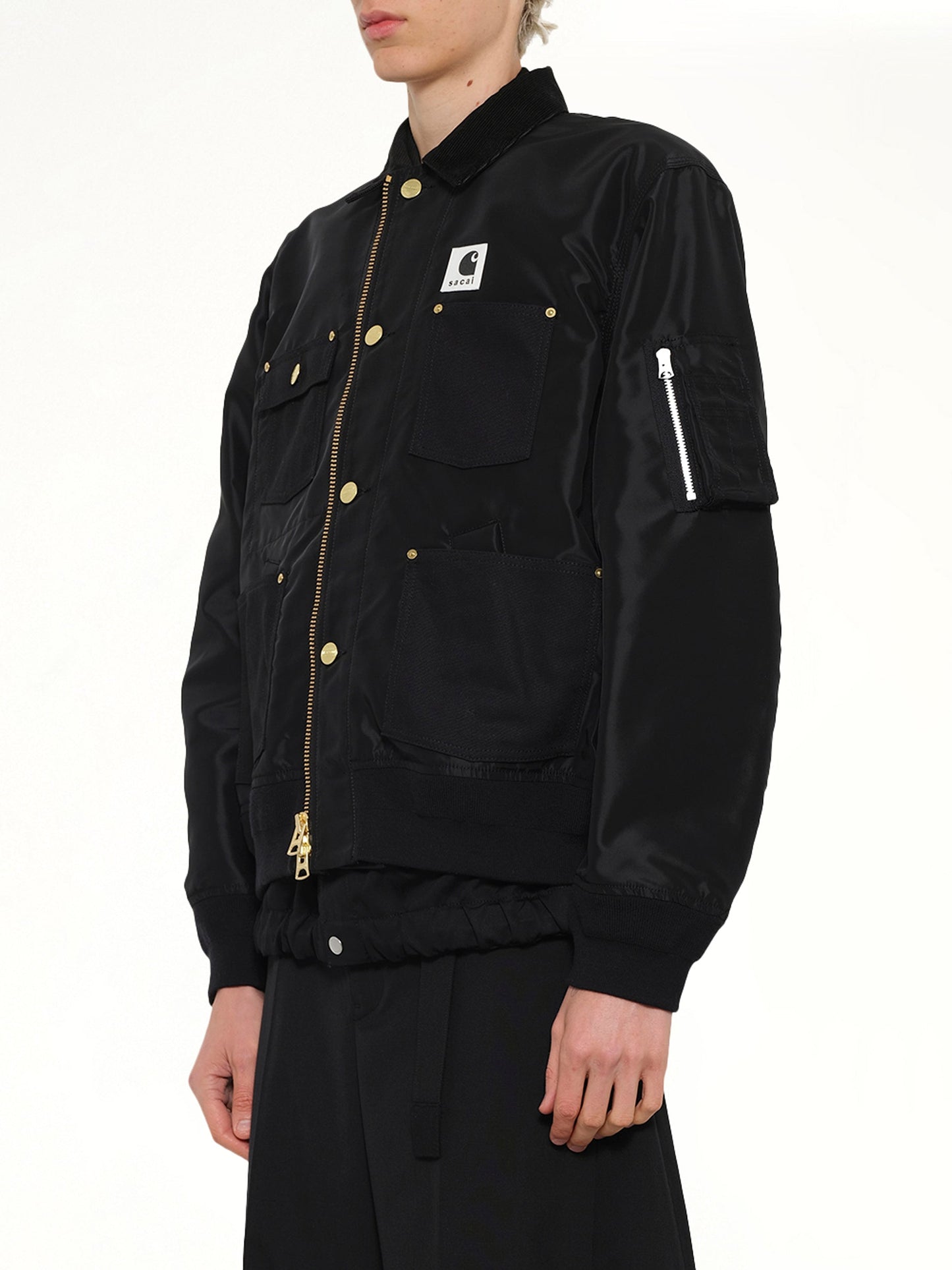 SACAI Carhartt WIP Nylon Twill x Duck Blouson (Black)
