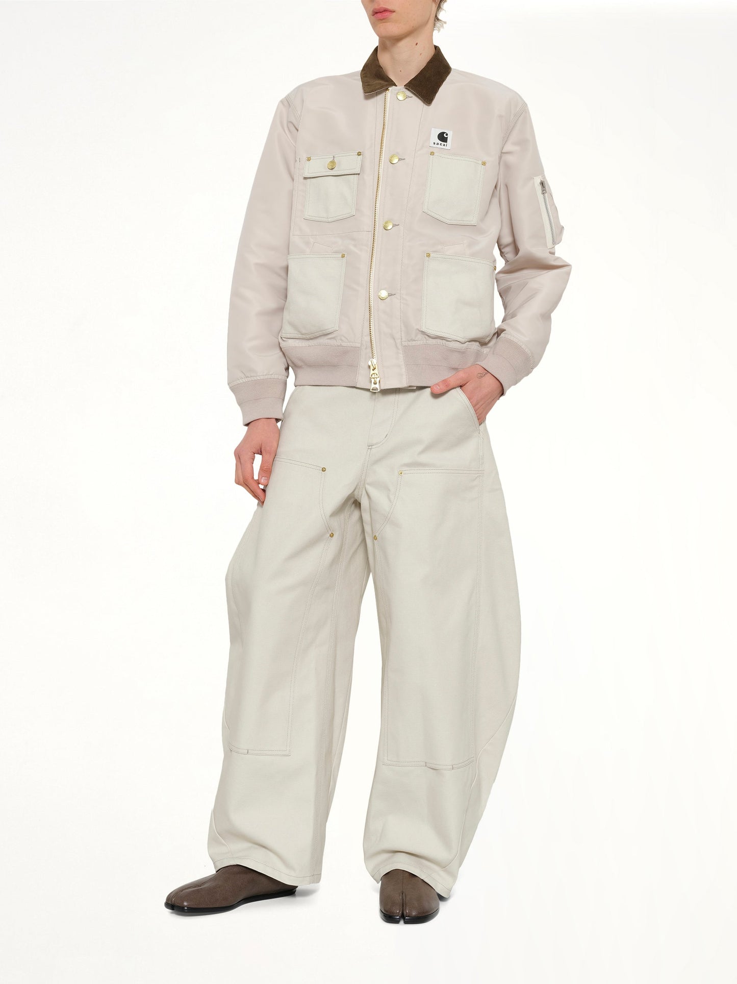 SACAI Carhartt WIP Nylon Twill x Duck Blouson (Ivory)
