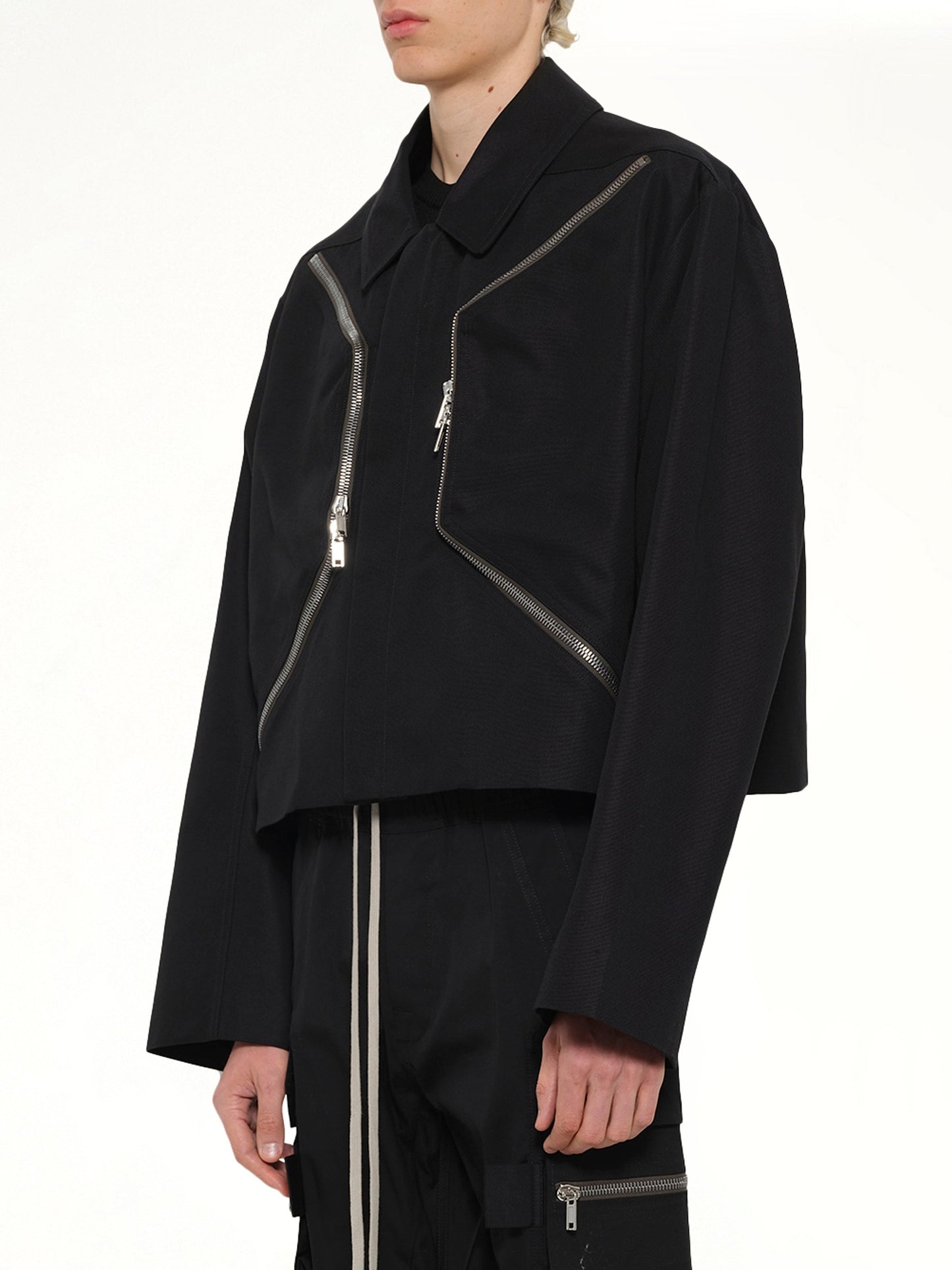 RICK OWENS Heizer Mac Jacket (Black)