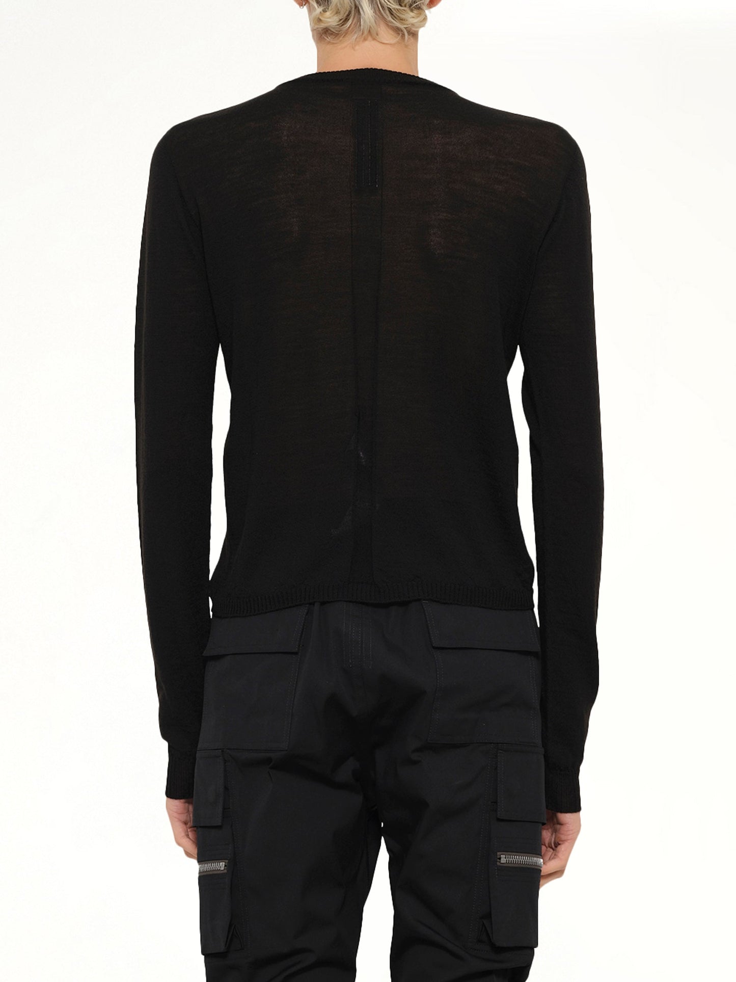 RICK OWENS Cropped Biker (Black)