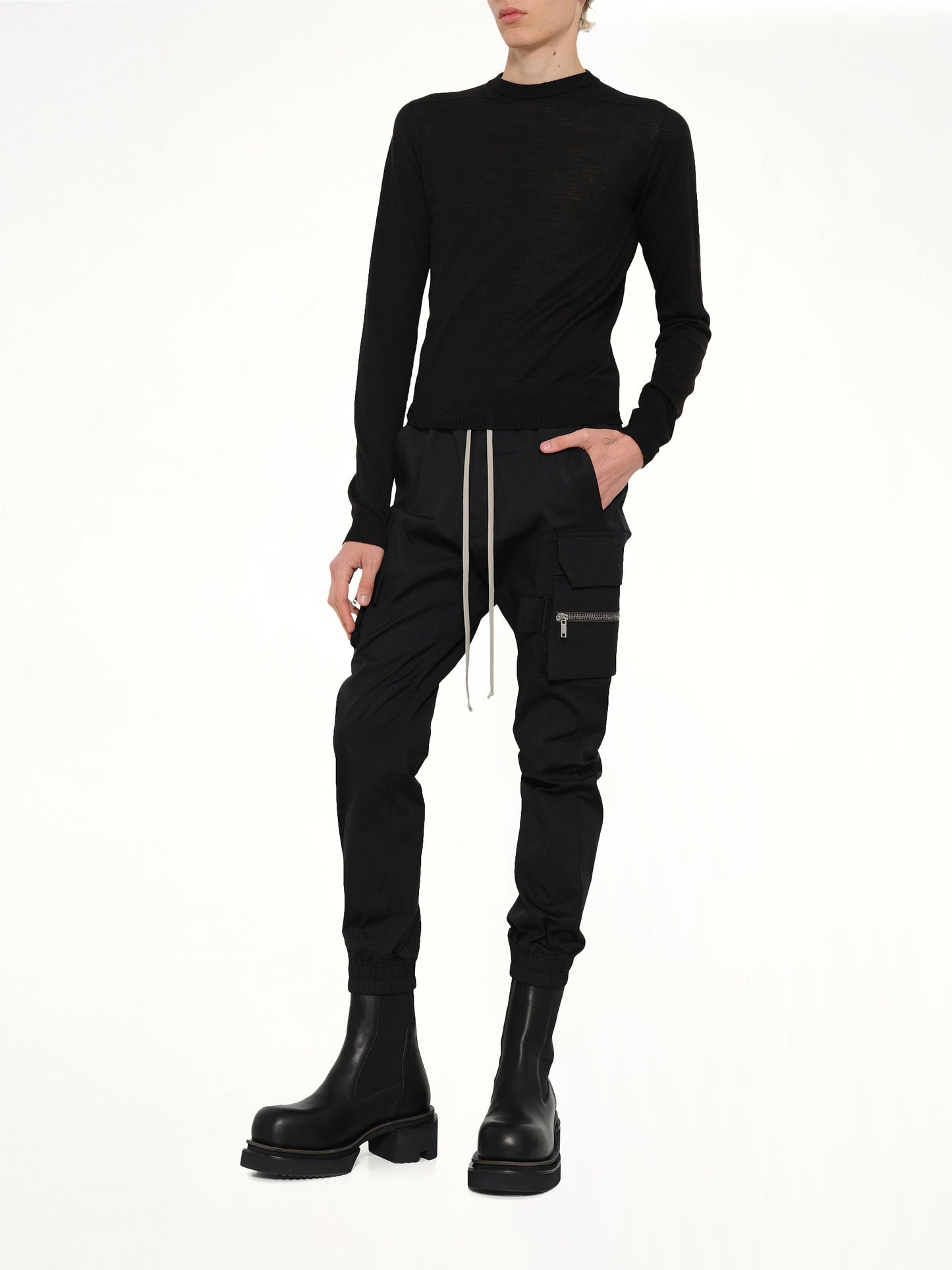 RICK OWENS Mastodon Cargo (Black)