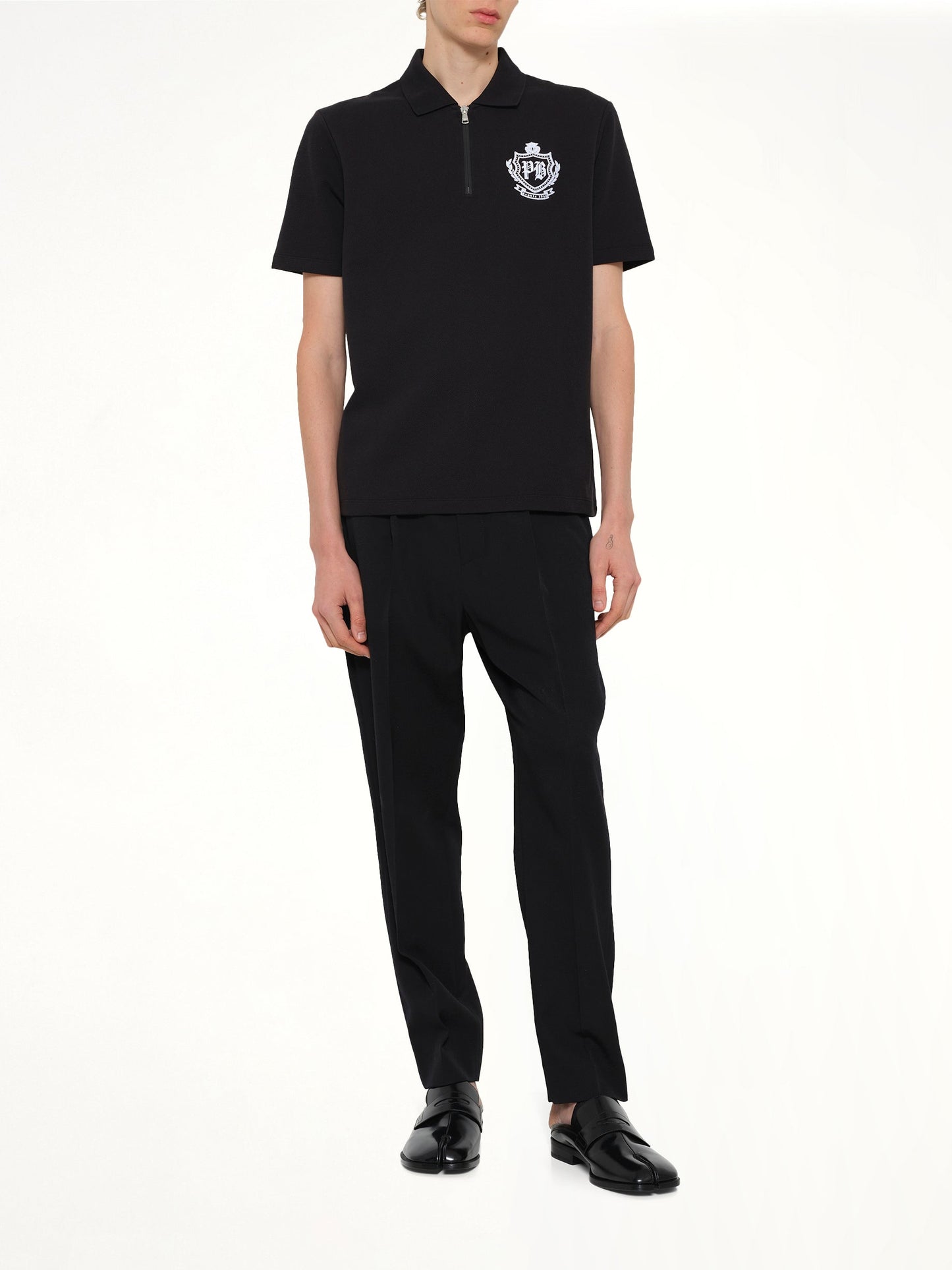 BALMAIN College Emblem Polo (Black)