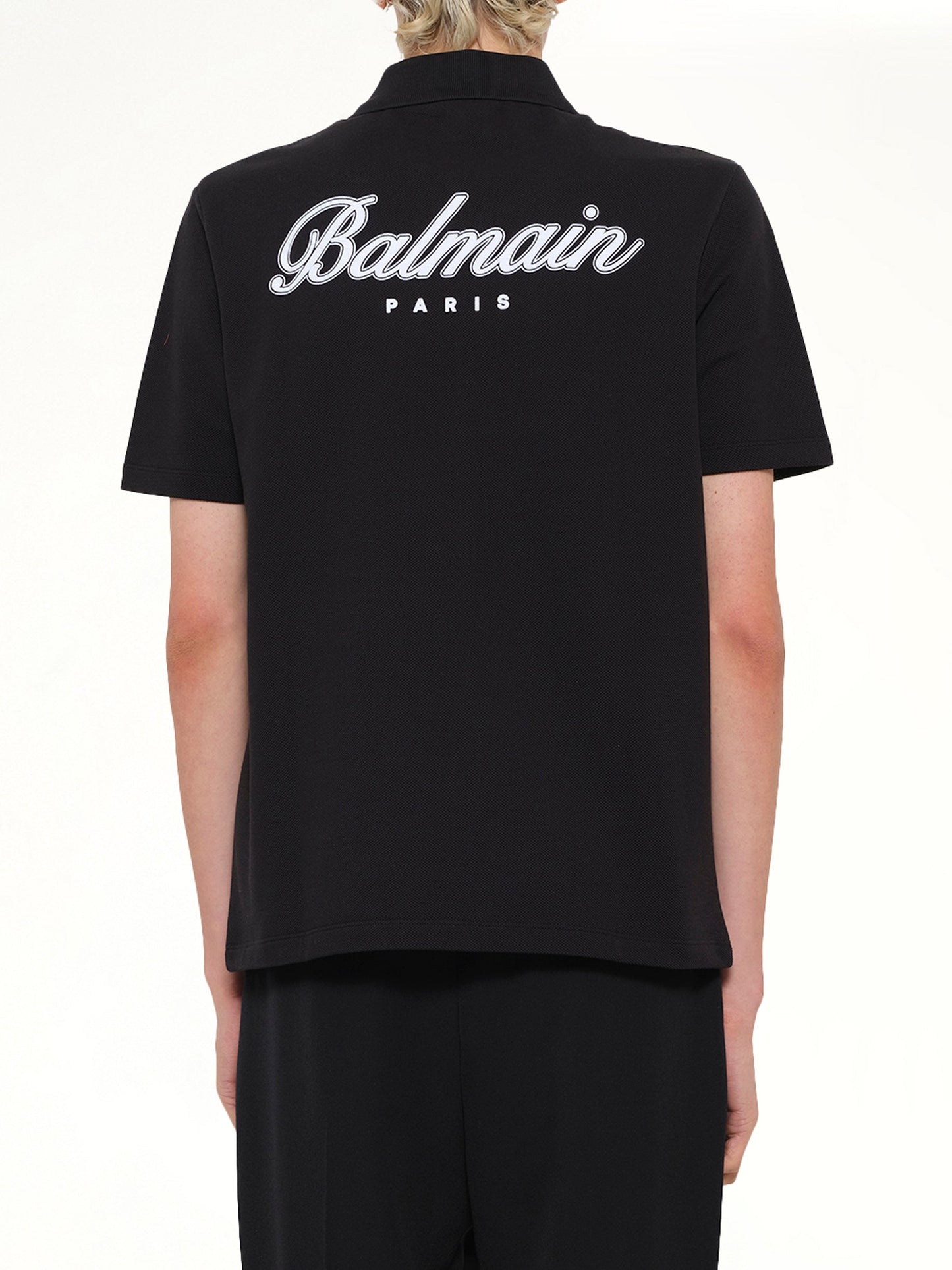 BALMAIN College Emblem Polo (Black)