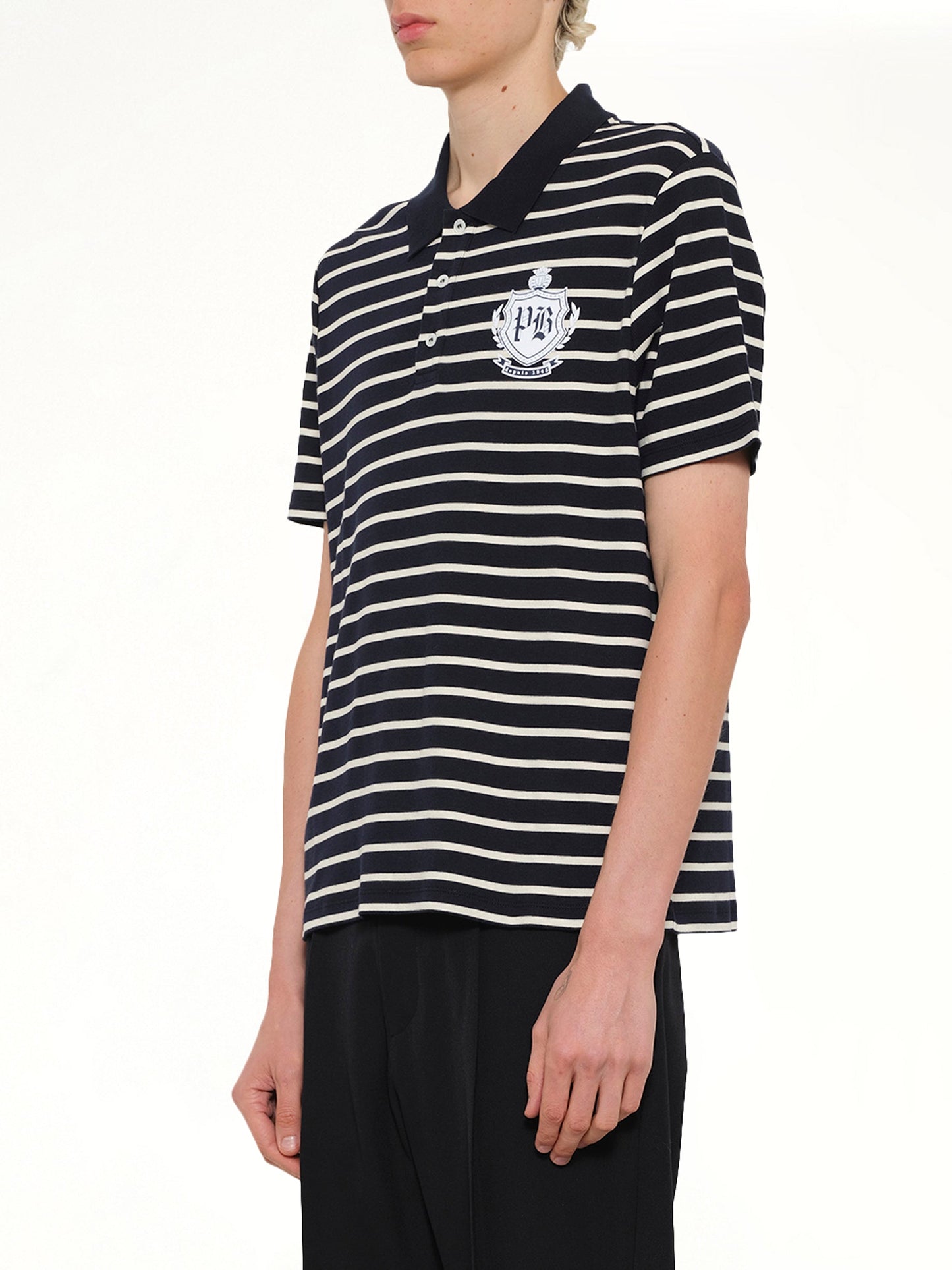BALMAIN Marinier College Emblem Polo (Blue)