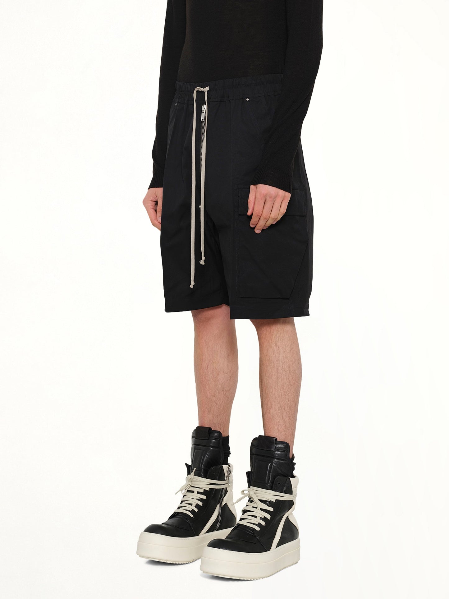 RICK OWENS Cargobela Shorts (Black)