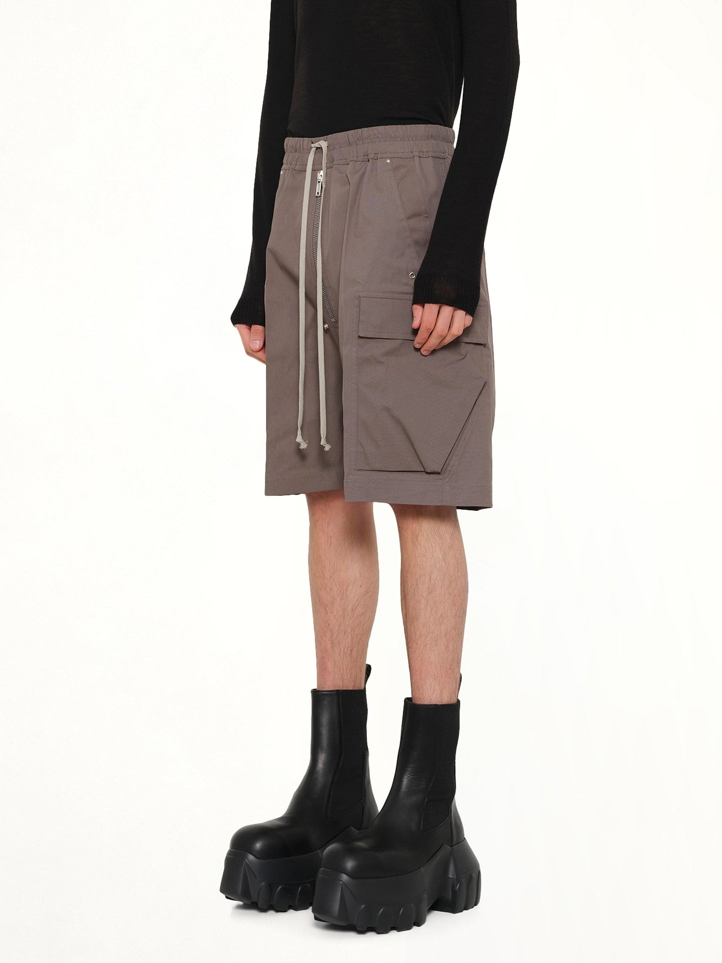 RICK OWENS Cargobela Shorts (Brown)