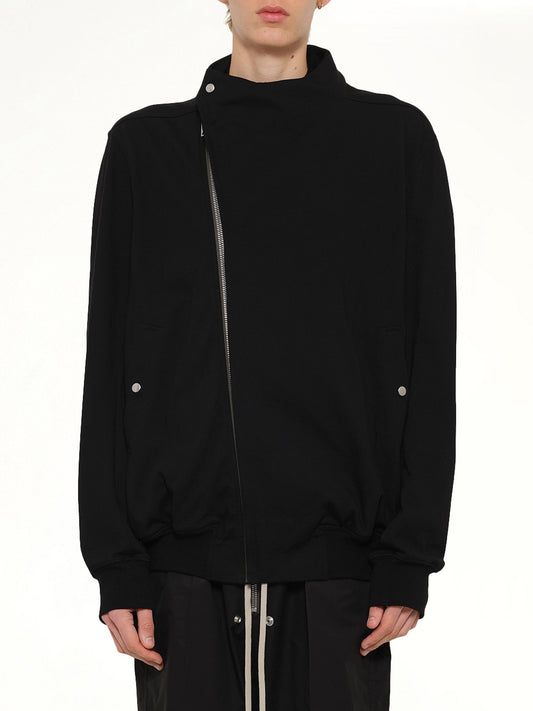 Image of a model wearing Outerwear. Product name - Hollywood Flight in Black colour by brand - RICK OWENS
