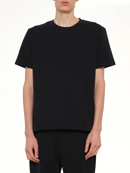 Image of T-Shirts. Product name - Back College Emblem T-Shirt in Black colour by brand - BALMAIN