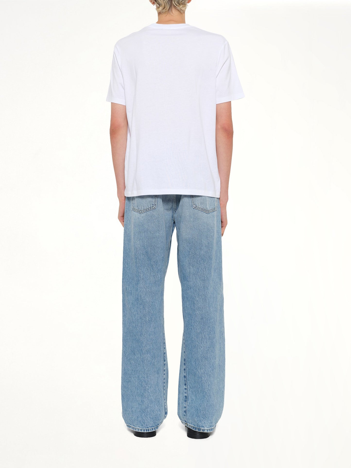 BALMAIN College Emblem Print T-Shirt (White)
