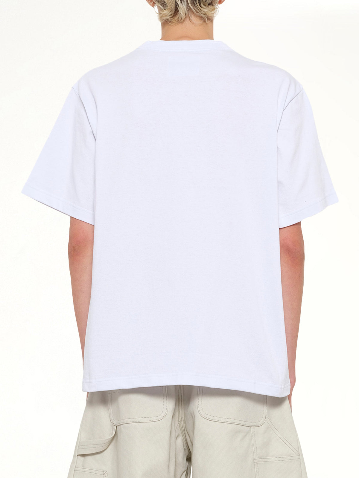 SACAI Carhartt WIP Cotton Jersey T-Shirt (White)