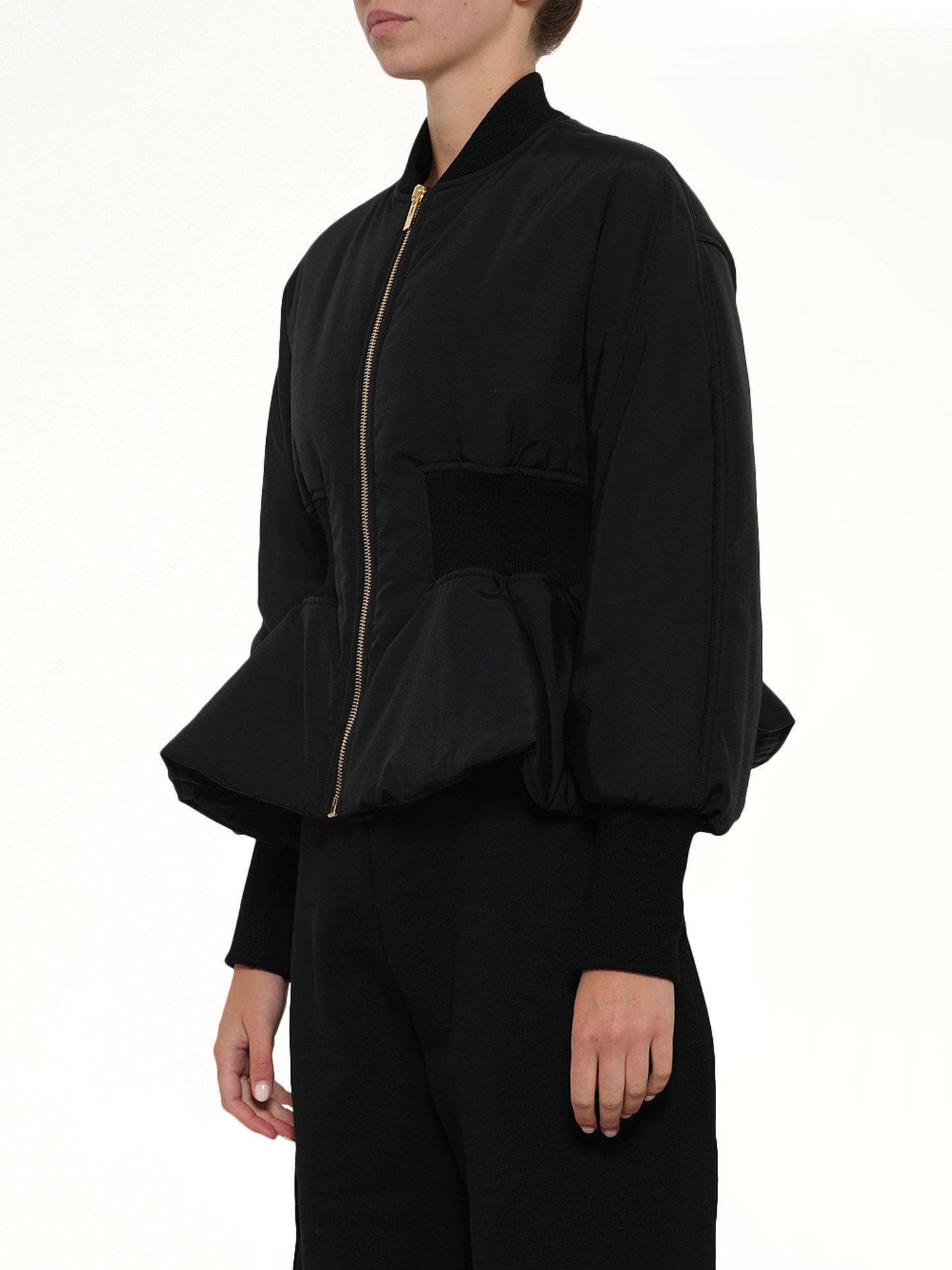 ALAIA Peplum Bomber (Black)
