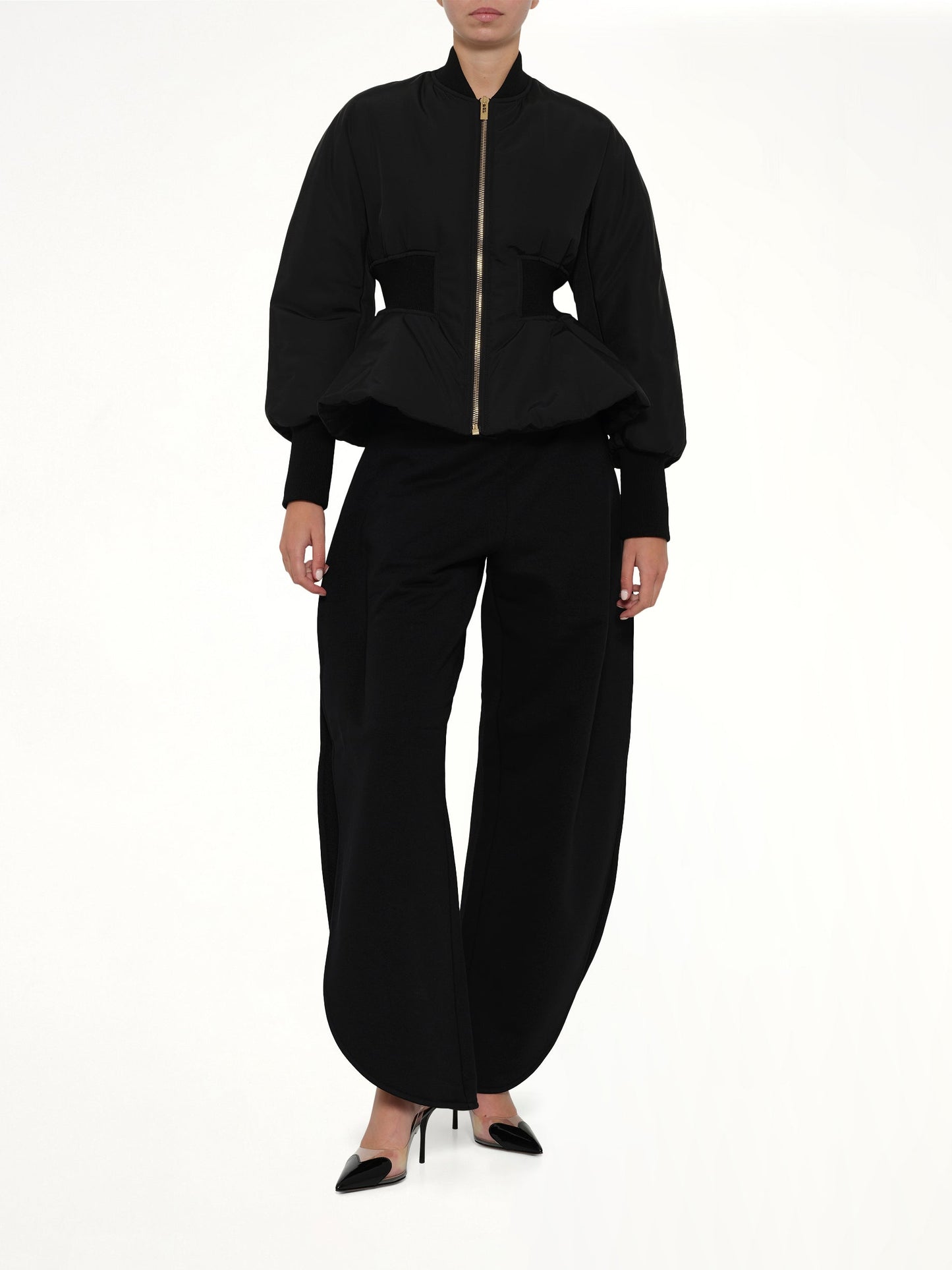 ALAIA Peplum Bomber (Black)