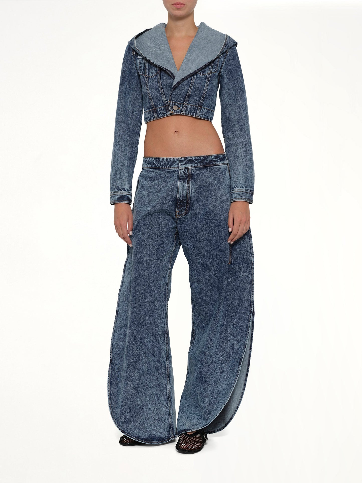 ALAIA Petal Pants (Blue)