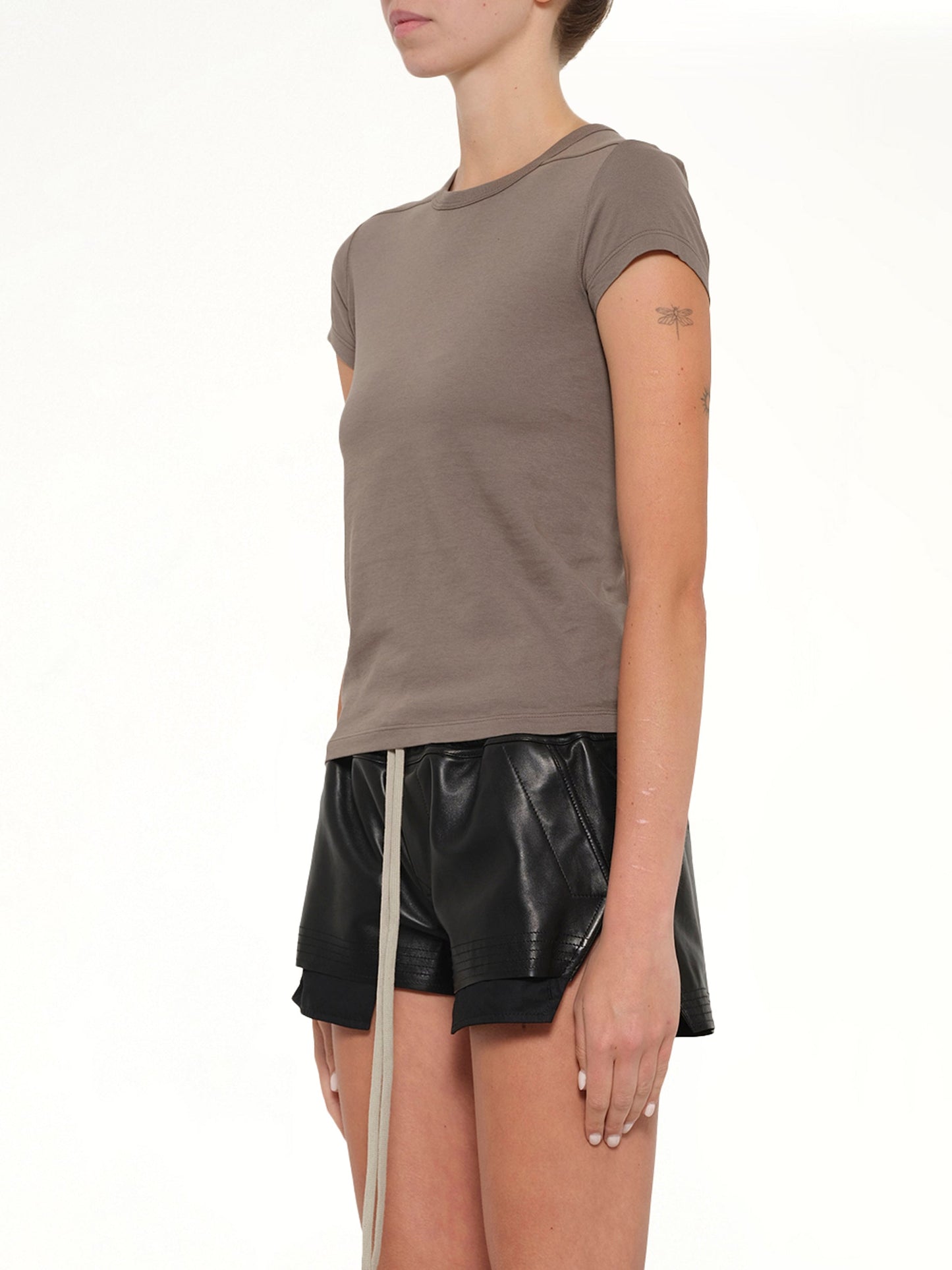 RICK OWENS Cropped Level T (Brown)