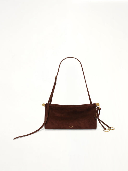 Image of Bags. Product name - Le Click East West Small Bag in Brown colour by brand - ALAIA