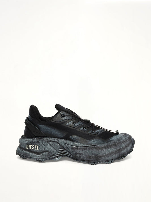 Image of Sneakers. Product name - D-CAGE Runner in Black colour by brand - DIESEL