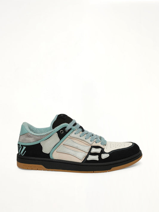 Image of Sneakers. Product name - XL Skel Top Low Sneaker in Black colour by brand - AMIRI