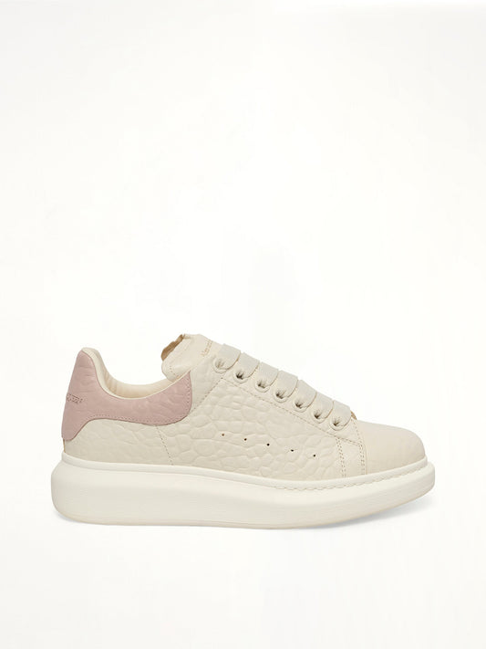 Image of Sneakers. Product name - Dumbo Leather Larry Sneaker in White colour by brand - ALEXANDER MCQUEEN