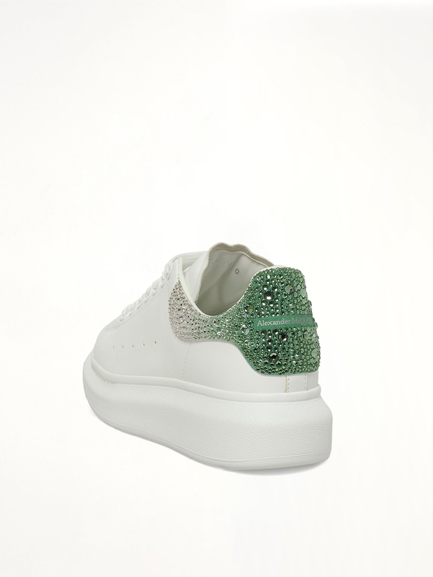 ALEXANDER MCQUEEN Larry Oversized Heel Sneaker (White)