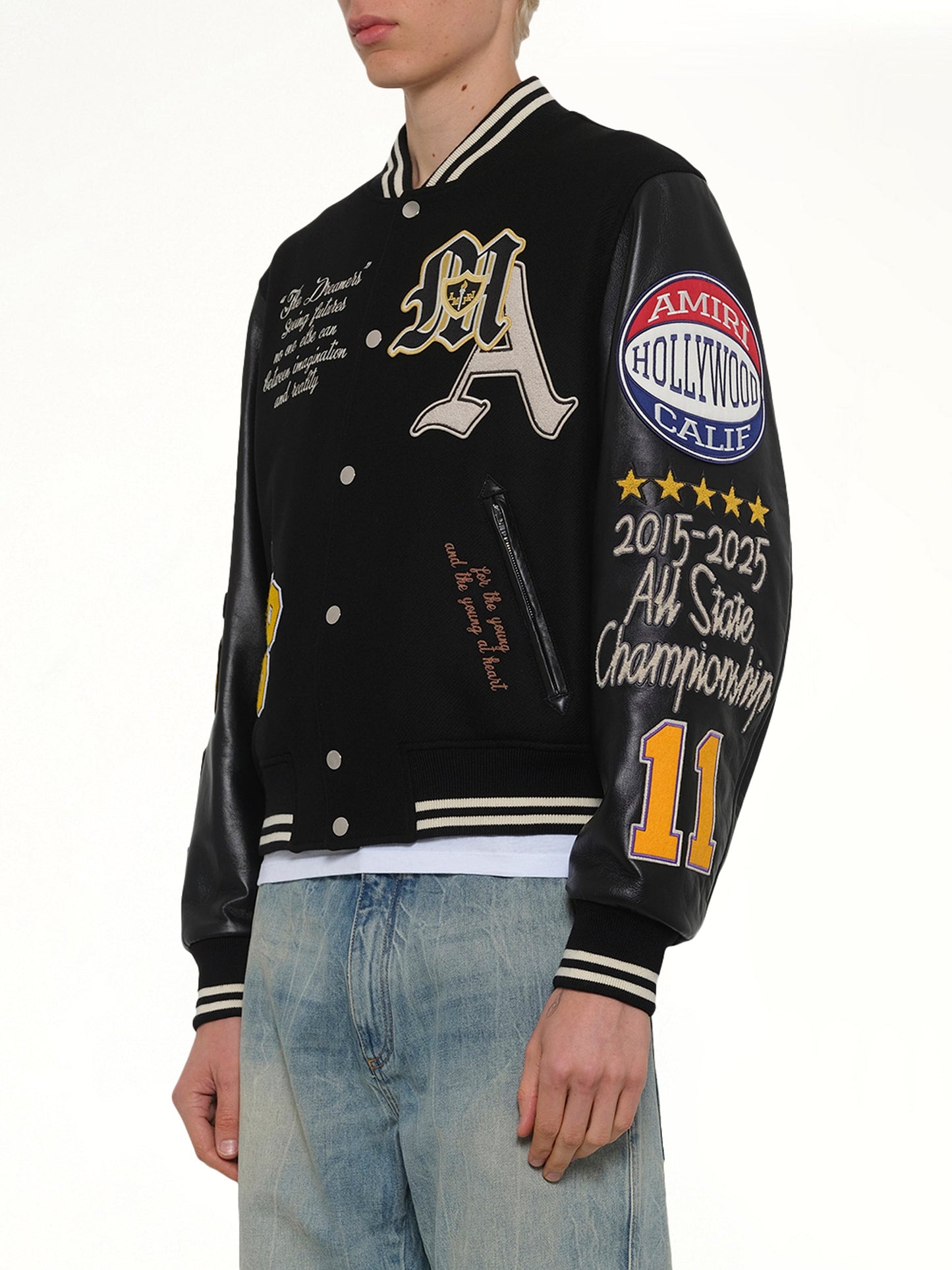 AMIRI Varsity Patch Jacket (Black)