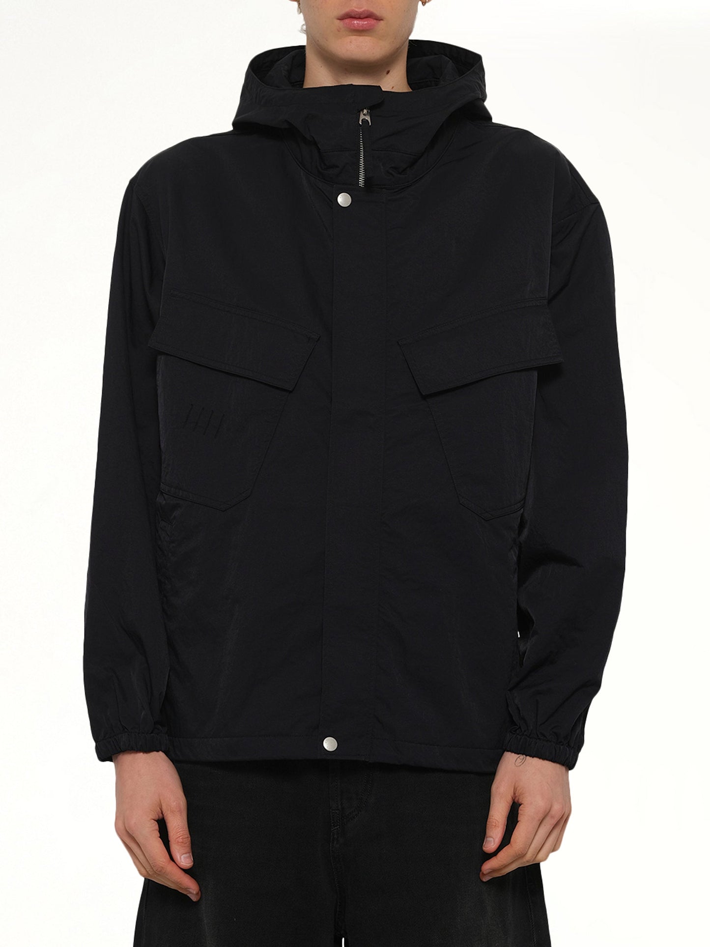 Image of Coats & Jackets. Product name - Boke Flower 2.0 Short Windbreaker in Black colour by brand - KENZO