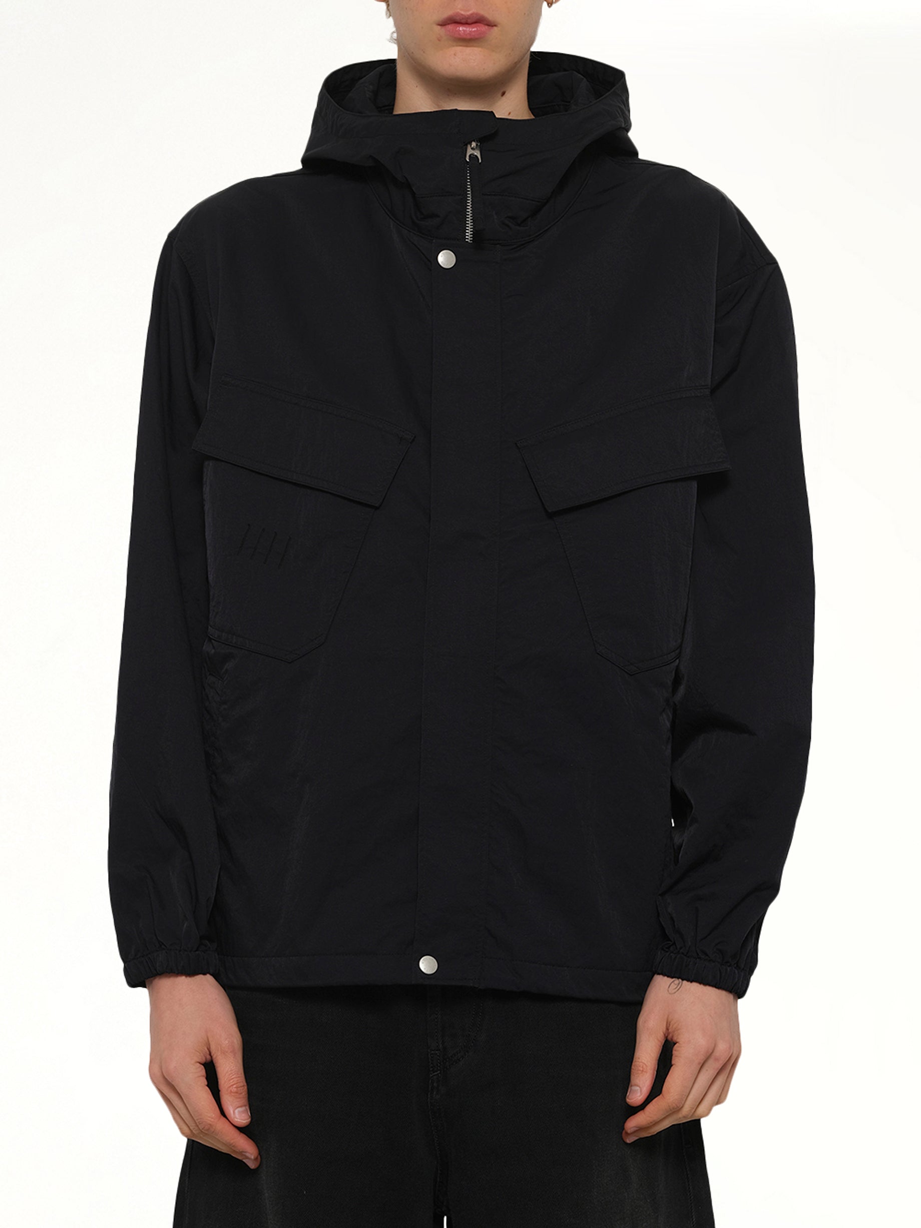Image of Coats & Jackets. Product name - Boke Flower 2.0 Short Windbreaker in Black colour by brand - KENZO