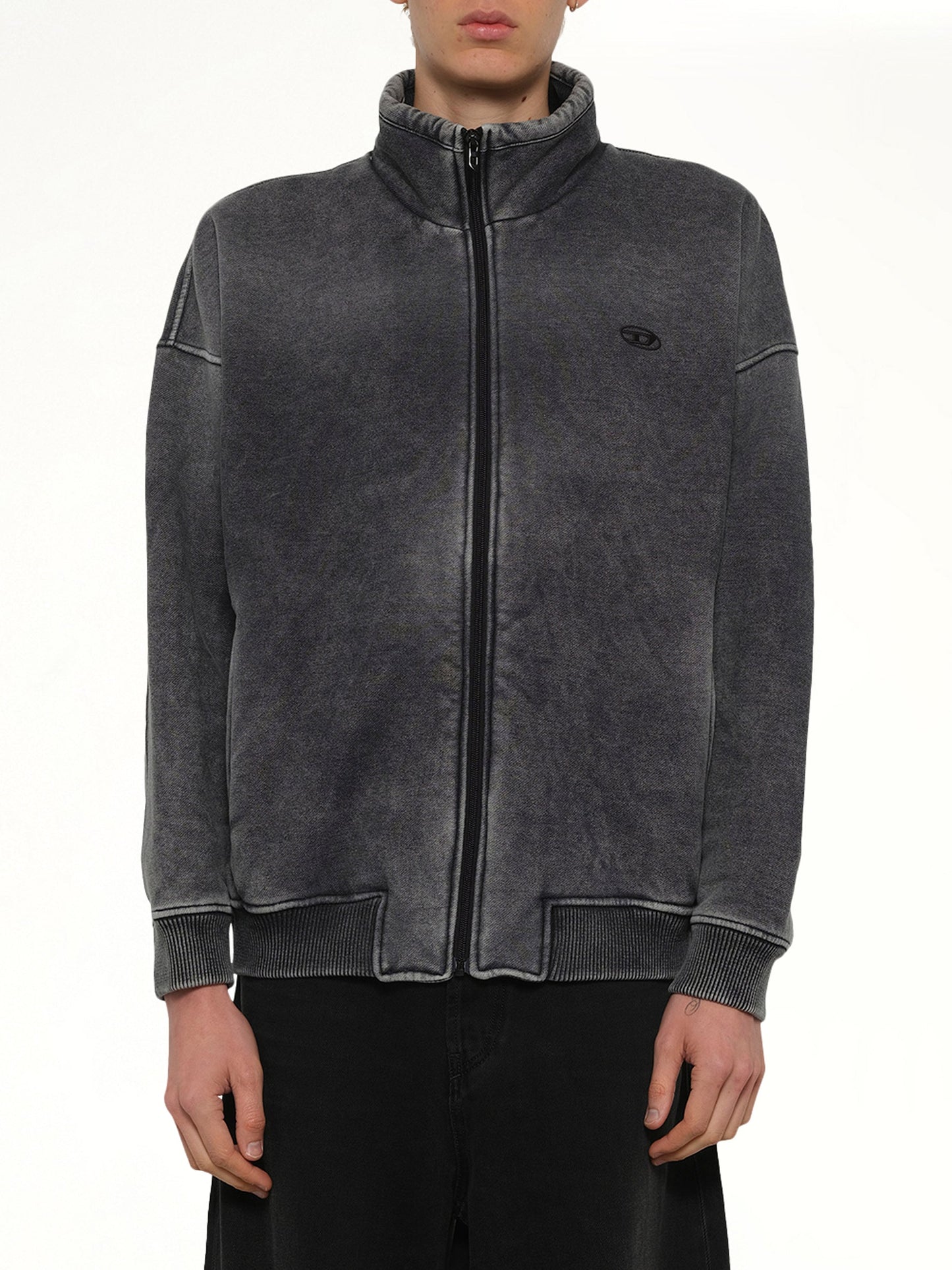 Image of Coats & Jackets. Product name - S-BATEL-V1 Zip Jacket in Grey colour by brand - DIESEL