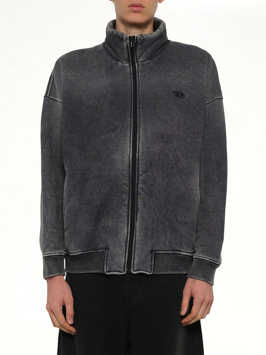 Image of Coats & Jackets. Product name - S-BATEL-V1 Zip Jacket in Grey colour by brand - DIESEL